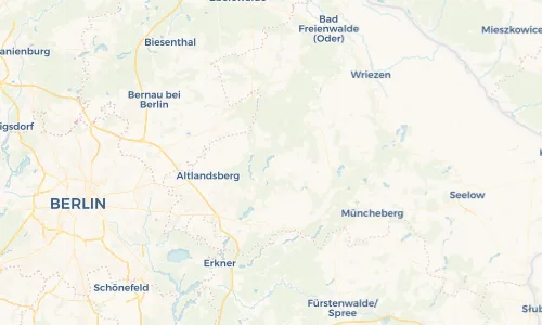 Regenradar Vorschaubild - Aktuelle Niederschläge in Strausberg und Umgebung