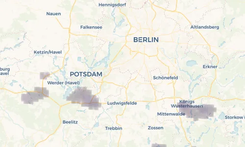 Regenradar Vorschaubild - Aktuelle Niederschläge in Teltow und Umgebung