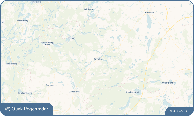 Quak Regenradar-Widget Templin