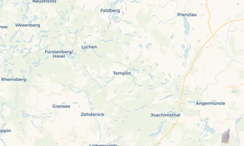 Regenradar Vorschaubild - Aktuelle Niederschläge in Templin und Umgebung