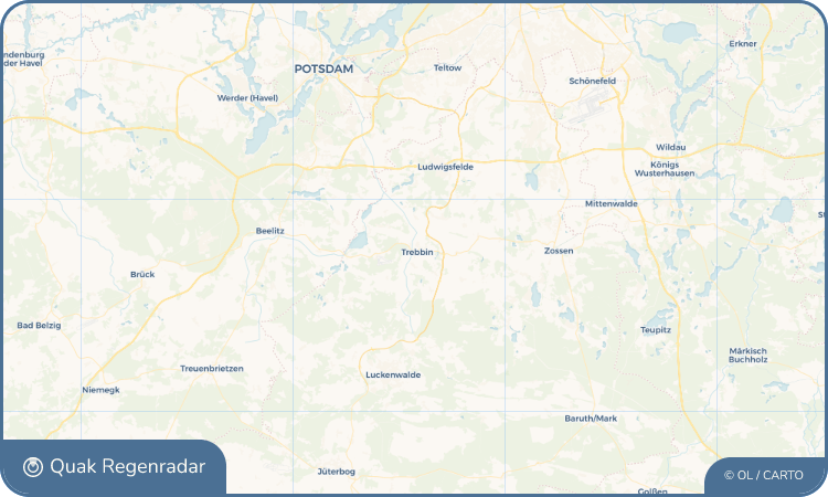 Quak Regenradar-Widget Trebbin