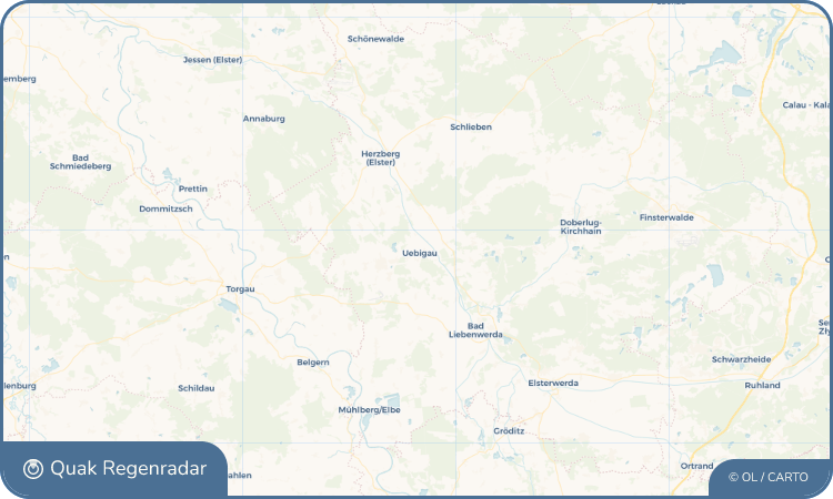 Regenradar-Widget für Uebigau
