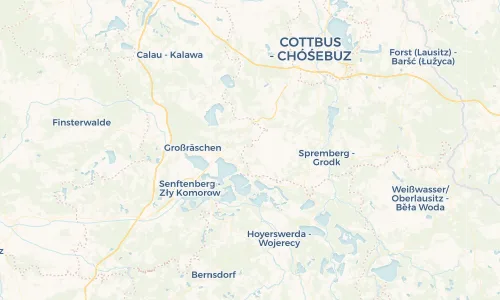 Regenradar Vorschaubild - Aktuelle Niederschläge in Welzow - Wjelcej und Umgebung