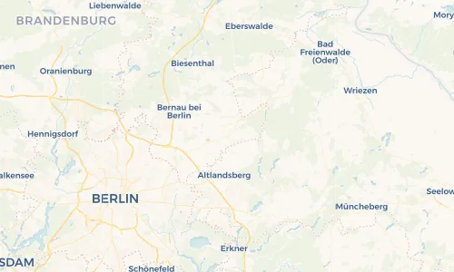Regenradar Vorschaubild - Aktuelle Niederschläge in Werneuchen und Umgebung