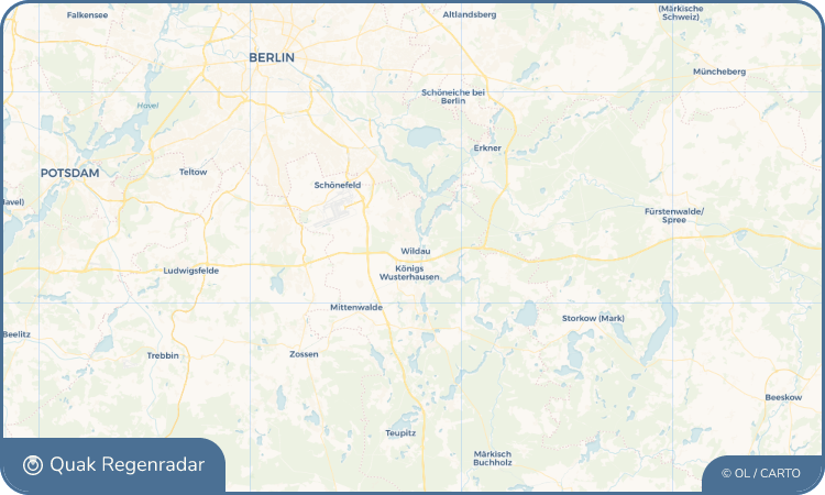 Quak Regenradar-Widget Wildau