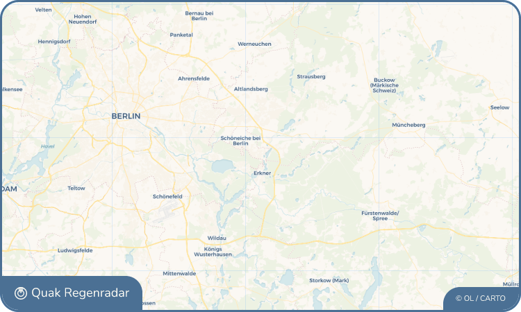 Quak Regenradar-Widget Woltersdorf