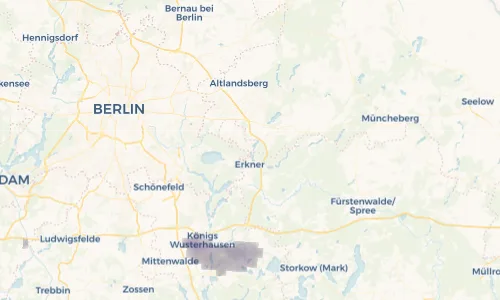 Regenradar Vorschaubild - Aktuelle Niederschläge in Woltersdorf und Umgebung