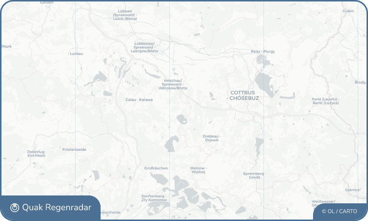 Regenradar-Widget für Wüstenhain - Huštań