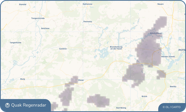 Regenradar-Widget für Wusterwitz