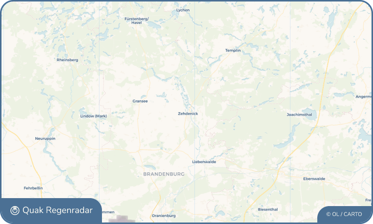Quak Regenradar-Widget Zehdenick