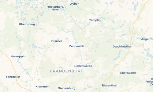 Regenradar Vorschaubild - Aktuelle Niederschläge in Zehdenick und Umgebung