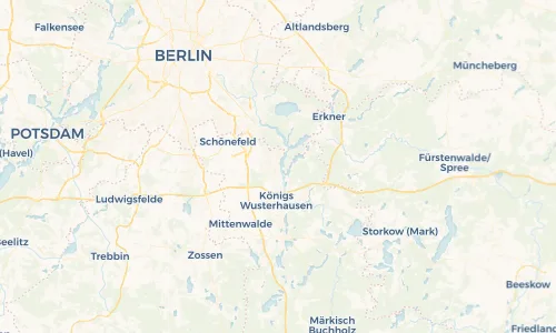 Regenradar Vorschaubild - Aktuelle Niederschläge in Zeuthen und Umgebung
