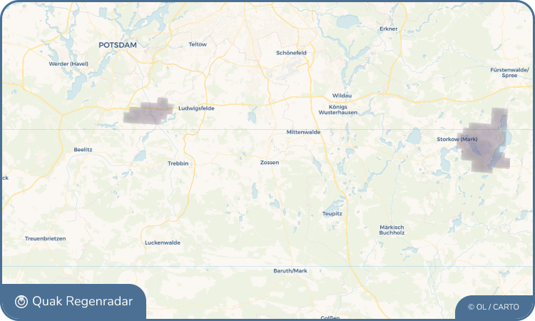 Regenradar-Widget für Zossen