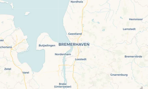 Regenradar Vorschaubild - Aktuelle Niederschläge in Bremerhaven und Umgebung