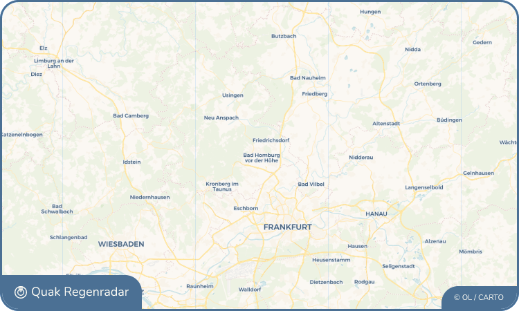 Quak Regenradar-Widget Bad Homburg vor der Höhe