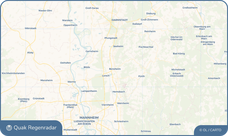 Quak Regenradar-Widget Bensheim