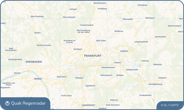 Quak Regenradar-Widget Frankfurt am Main