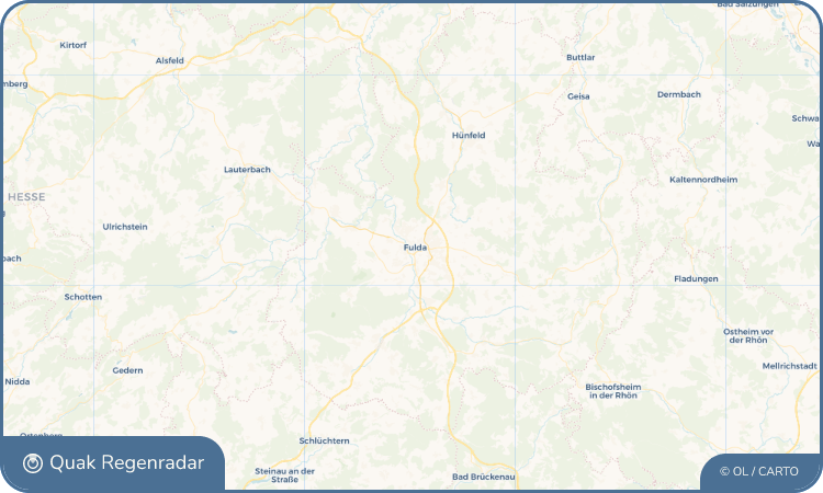 Quak Regenradar-Widget Fulda
