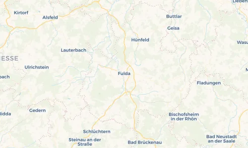Regenradar Vorschaubild - Aktuelle Niederschläge in Fulda und Umgebung