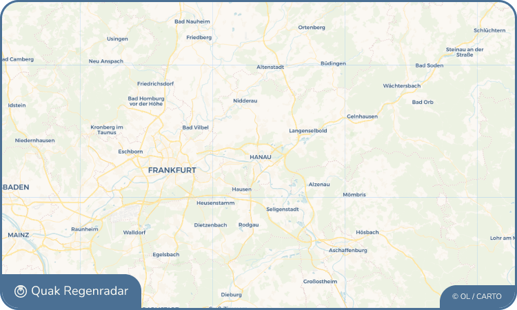 Regenradar-Widget für Hanau