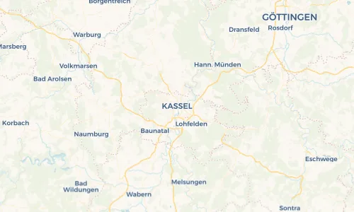 Regenradar Vorschaubild - Aktuelle Niederschläge in Kassel und Umgebung
