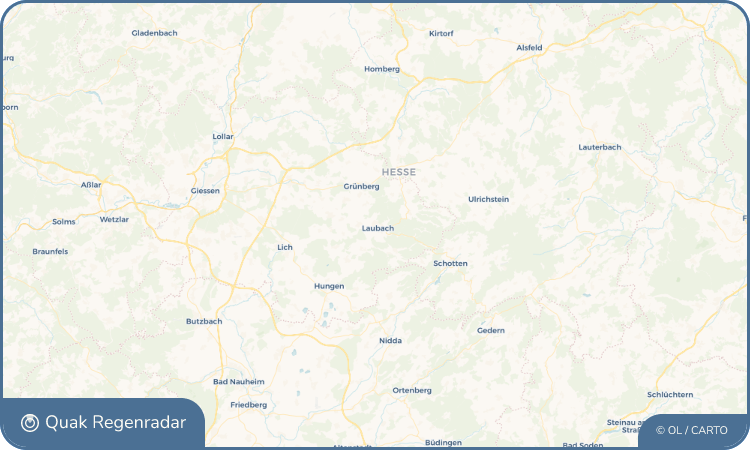 Regenradar-Widget für Laubach
