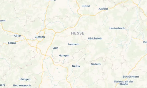 Regenradar Vorschaubild - Aktuelle Niederschläge in Laubach und Umgebung