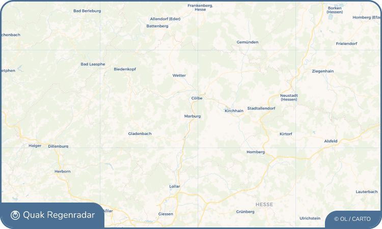 Quak Regenradar-Widget Marburg