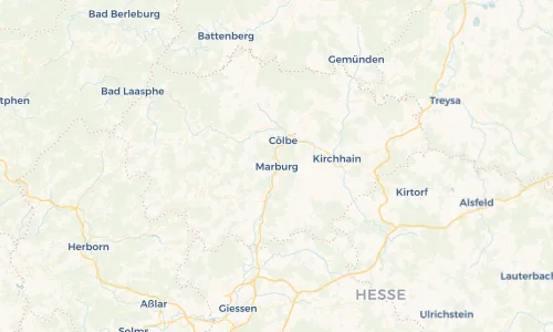 Regenradar Vorschaubild - Aktuelle Niederschläge in Marburg und Umgebung