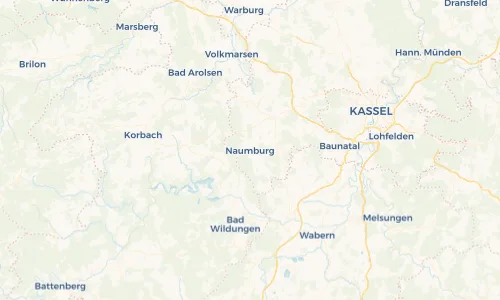 Regenradar Vorschaubild - Aktuelle Niederschläge in Naumburg und Umgebung
