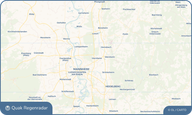 Regenradar-Widget für Viernheim