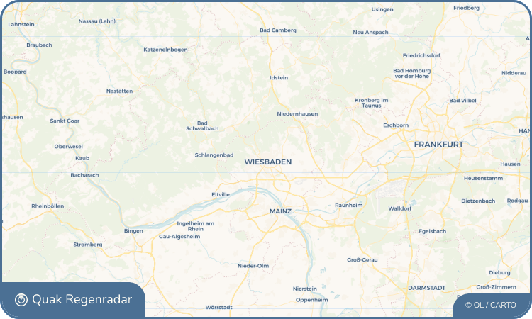 Regenradar-Widget für Wiesbaden