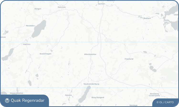 Regenradar-Widget für Altentreptow