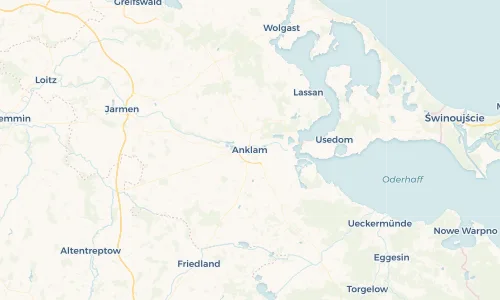 Regenradar Vorschaubild - Aktuelle Niederschläge in Anklam und Umgebung