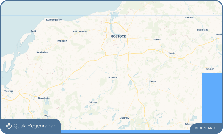 Quak Regenradar-Widget Benitz