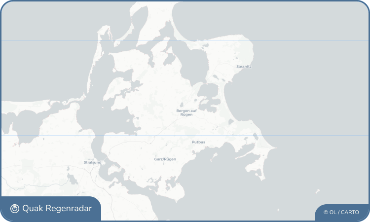 Regenradar-Widget für Bergen auf Rügen
