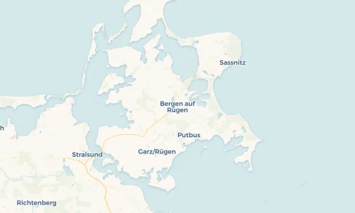 Regenradar Vorschaubild - Aktuelle Niederschläge in Bergen auf Rügen und Umgebung