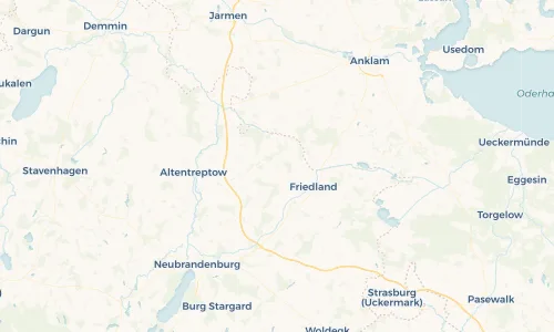 Regenradar Vorschaubild - Aktuelle Niederschläge in Beseritz und Umgebung