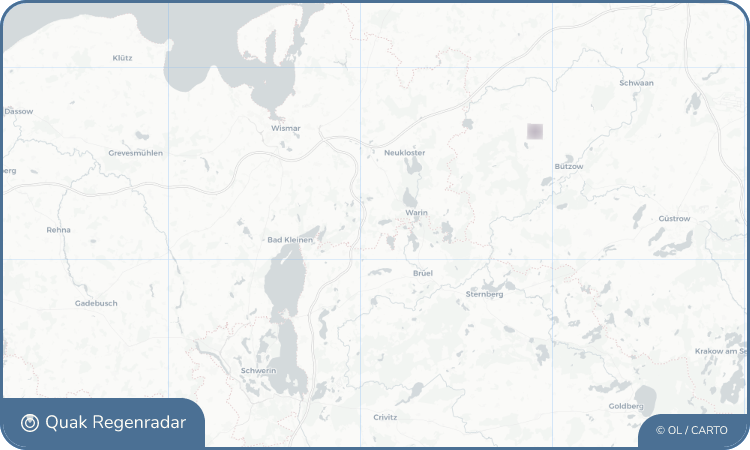 Regenradar-Widget für Bibow