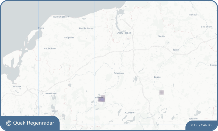 Regenradar-Widget für Bröbberow