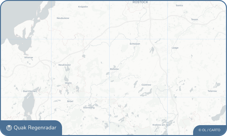 Regenradar-Widget für Bützow