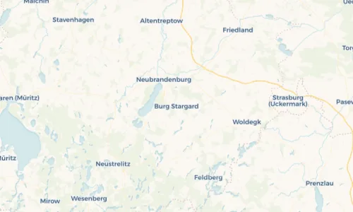 Regenradar Vorschaubild - Aktuelle Niederschläge in Burg Stargard und Umgebung