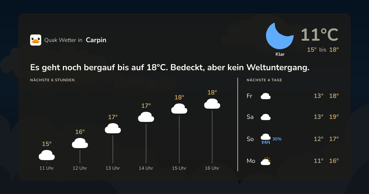 Quak Wetter-Widget Carpin