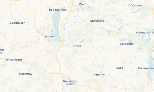 Regenradar Vorschaubild - Aktuelle Niederschläge in Crivitz und Umgebung