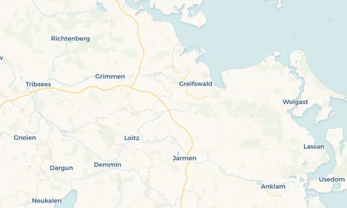 Regenradar Vorschaubild - Aktuelle Niederschläge in Dersekow und Umgebung