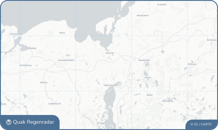 Regenradar-Widget für Dorf Mecklenburg