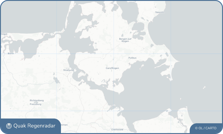 Regenradar-Widget für Garz/Rügen