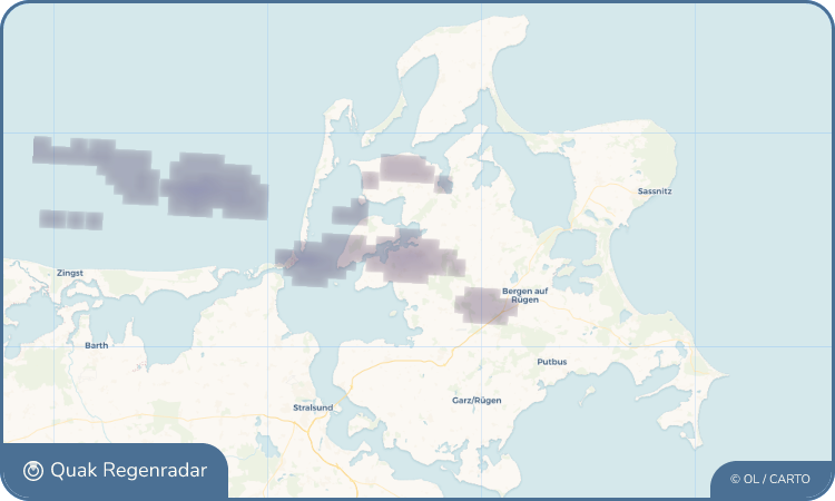 Quak Regenradar-Widget Gingst