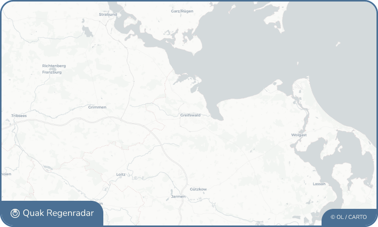 Regenradar-Widget für Greifswald