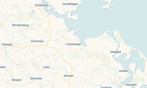 Regenradar Vorschaubild - Aktuelle Niederschläge in Greifswald und Umgebung